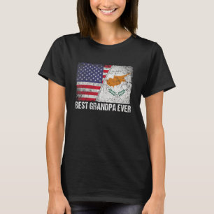 Camiseta Bandera estadounidense y bandera chipriota mejor a