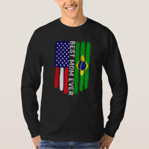 Camiseta Bandera estadounidense y bandera de Brasil: mejor 