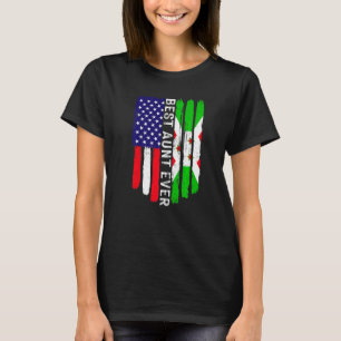 Camiseta Bandera estadounidense y bandera de Burundi mejor