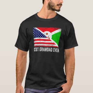 Camiseta Bandera estadounidense y bandera de Burundi mejor