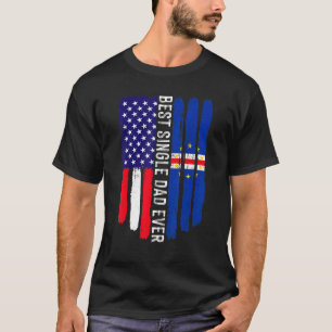 Camiseta Bandera estadounidense y bandera de Cabo Verde mej