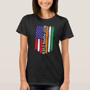 Camiseta Bandera estadounidense y bandera de Côte D'ivoire