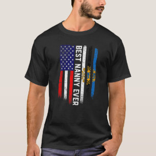 Camiseta Bandera estadounidense y bandera de Estonia mejor