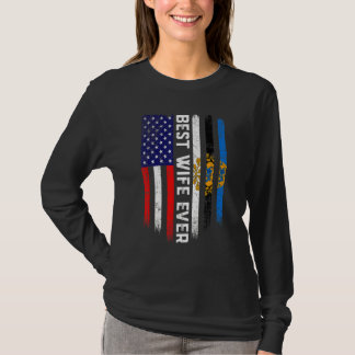 Camiseta Bandera estadounidense y bandera de Estonia mejor