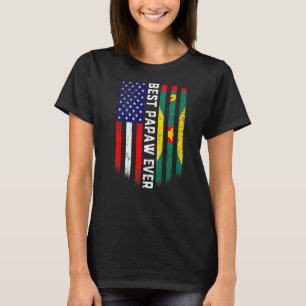Camiseta Bandera estadounidense y bandera de Granada mejor
