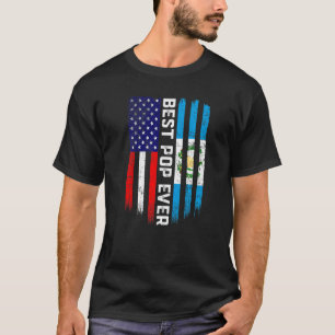 Camiseta Bandera estadounidense y bandera de Guatemala mejo