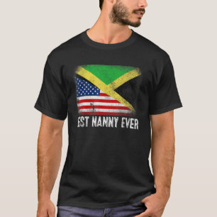 Camiseta Bandera estadounidense y bandera de Jamaica mejor