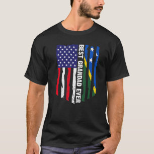Camiseta Bandera estadounidense y bandera de las Islas Salo