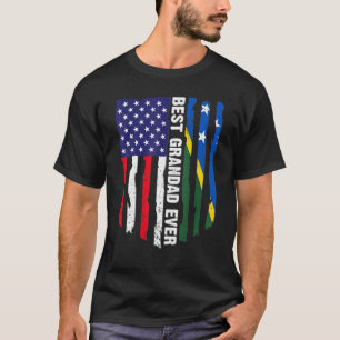 Camiseta Bandera estadounidense y bandera de las Islas Salo