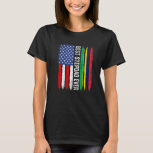 Camiseta Bandera estadounidense y bandera de Mauricio mejor