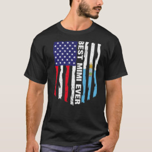 Camiseta Bandera estadounidense y bandera de San Marino Mej
