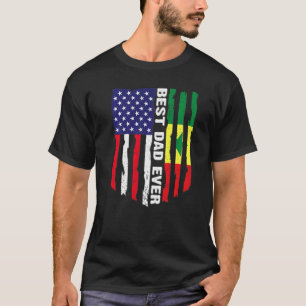 Camiseta Bandera estadounidense y bandera de Senegal mejor 