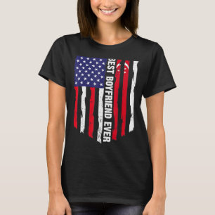 Camiseta Bandera estadounidense y bandera de Singapur mejor