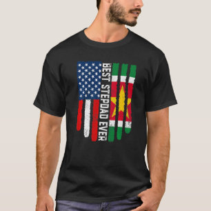Camiseta Bandera estadounidense y bandera de Surinam mejor