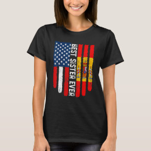 Camiseta Bandera estadounidense y bandera española mejor he