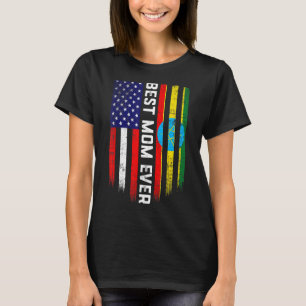 Camiseta Bandera estadounidense y bandera etíope es mejor m