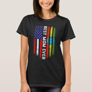 Camiseta Bandera estadounidense y bandera etíope es mejor m