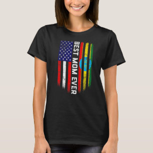Camiseta Bandera estadounidense y bandera etíope es mejor m