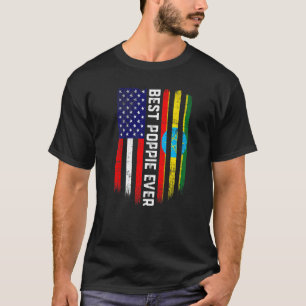 Camiseta Bandera estadounidense y bandera etíope mejor band