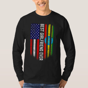 Camiseta Bandera estadounidense y bandera etíope mejor novi