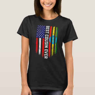 Camiseta Bandera estadounidense y bandera etíope mejor prim