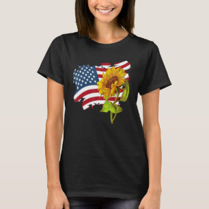 Camiseta Bandera Estadounidense Y Gráfico casual Del Giraso