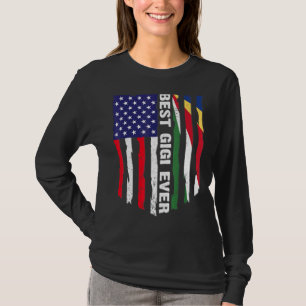 Camiseta Bandera estadounidense y la bandera de Seychelles