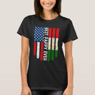Camiseta Bandera estadounidense y la bandera de Tayikistán