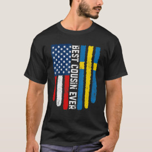 Camiseta Bandera estadounidense y la mejor familia de primo