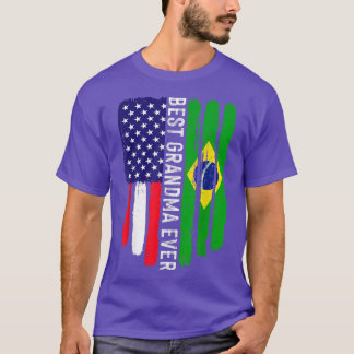 Camiseta Bandera estadounidense y mejor abuela de la histor