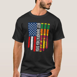 Camiseta Bandera estadounidense y mejor abuelo Ev de bander