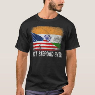 Camiseta Bandera estadounidense y mejor familia de los padr