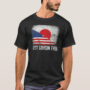 Camiseta Bandera estadounidense y mejor familia de primos d