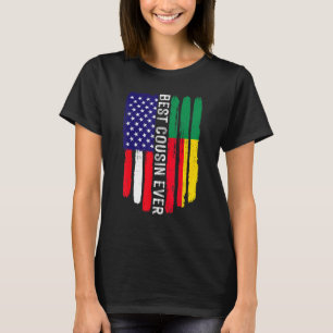 Camiseta Bandera estadounidense y mejor familia de primos d