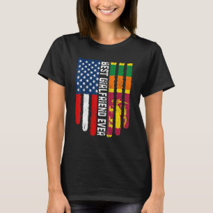 Camiseta Bandera estadounidense y mejor novia de la bandera
