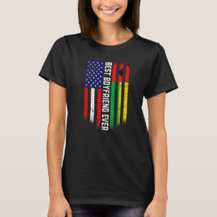 Camiseta Bandera estadounidense y mejor novio de la bandera