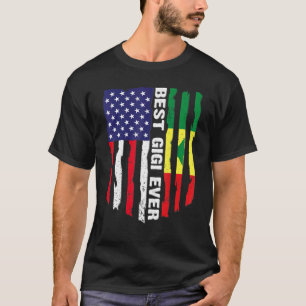 Camiseta Bandera estadounidense y Senegal mejor familia Gig