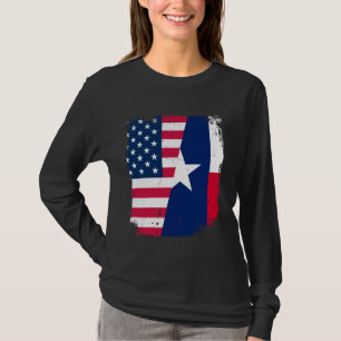 Camiseta Bandera estadounidense y vintag estatal de amistad