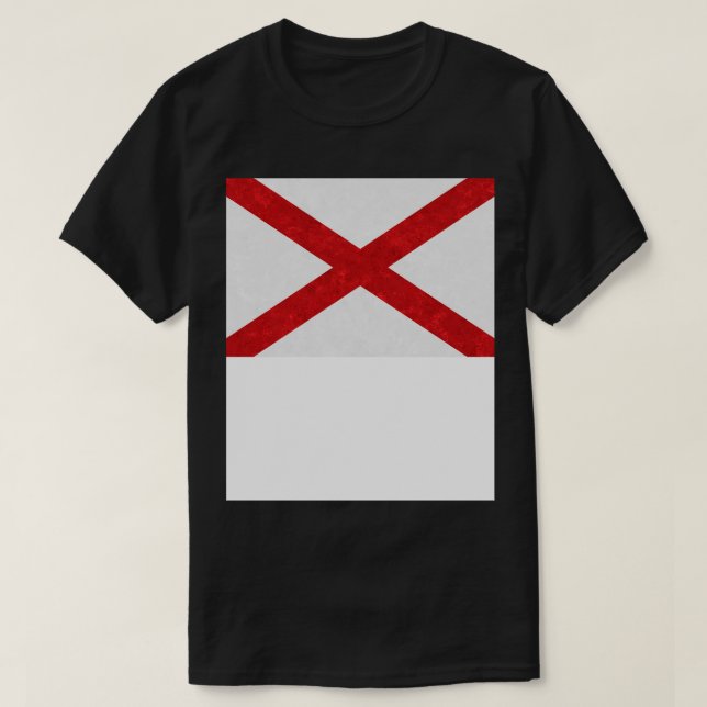 Camiseta Bandera estatal de Alabama TShirt (Diseño del anverso)