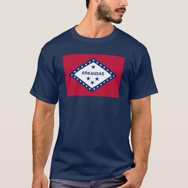 Camiseta Bandera estatal de Arkansas (Anverso)