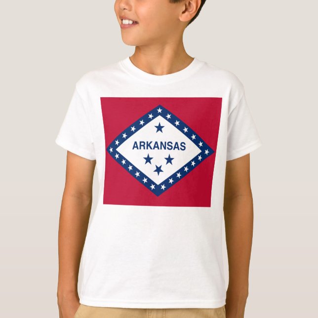 Camiseta Bandera estatal de Arkansas (Anverso)