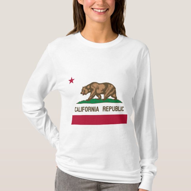 Camiseta Bandera estatal de California (Anverso)