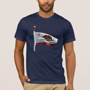 Camiseta Bandera estatal de California Blue Sky Photo