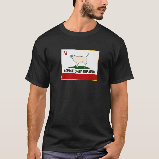 Camiseta Bandera Estatal de California de Commiefornia (Anverso)