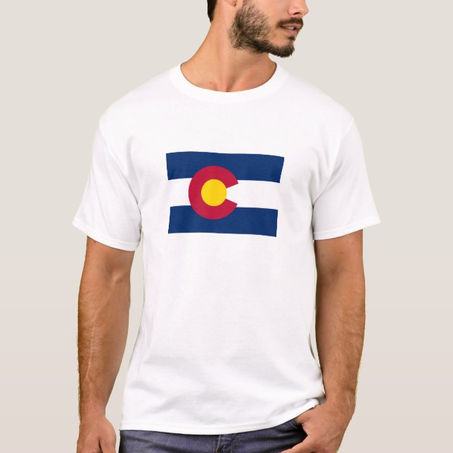Camiseta Bandera Estatal de Colorado (Anverso)