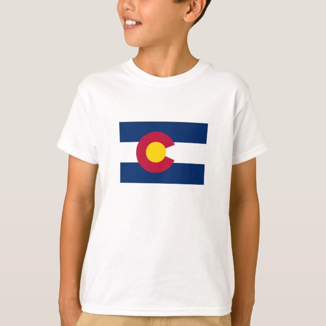 Camiseta Bandera Estatal de Colorado (Anverso)