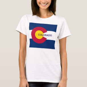 Camiseta Bandera Estatal de Colorado