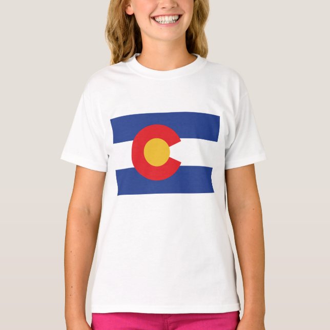 Camiseta Bandera Estatal de Colorado (Anverso)
