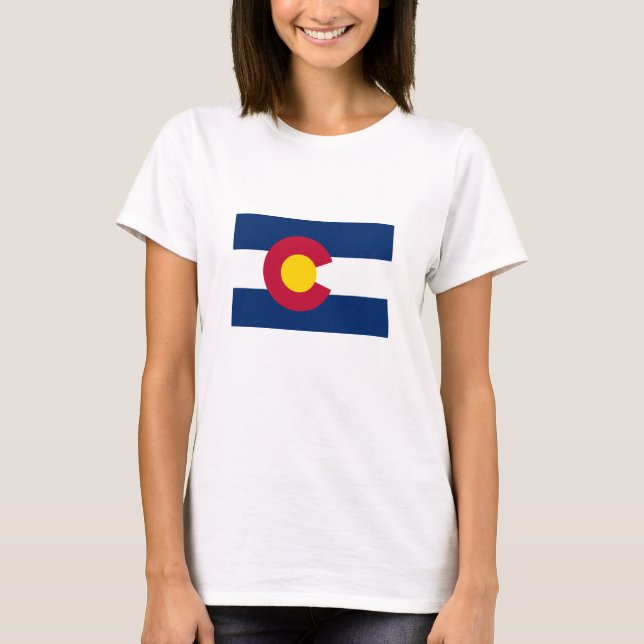 Camiseta Bandera Estatal de Colorado (Anverso)