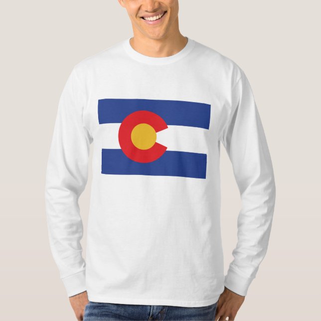 Camiseta Bandera Estatal de Colorado (Anverso)